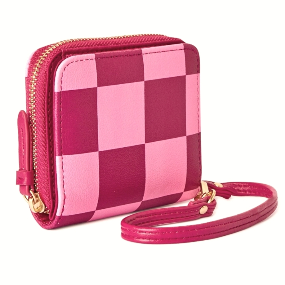 Checkerboard Mini wristlet